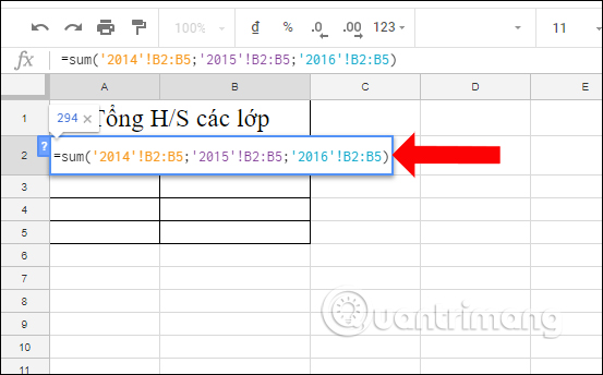 How to count on multiple sheets of Google Sheets Picture 5