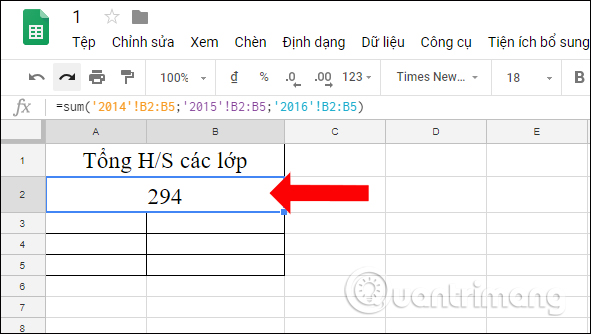 How to count on multiple sheets of Google Sheets Picture 6