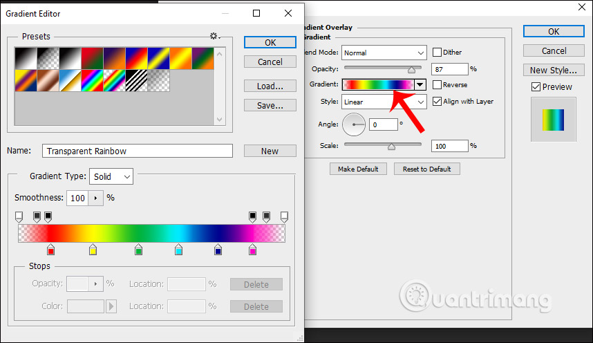How to create a 7-color text effect in Photoshop Picture 12