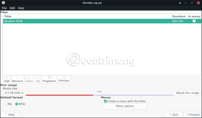 How to create a burnable DVD copy on Linux with DevedeNG Picture 3