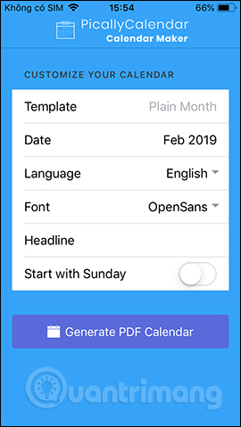 How to create a calendar with photos on PicallyCalendar Picture 1