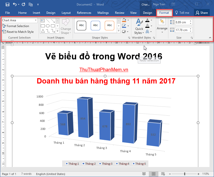 Tạo biểu đồ trong Word 2016 là cách tuyệt vời để đưa thông tin của bạn lên một tầm cao mới. Với giao diện thân thiện của Word 2016, bạn có thể tạo ra các biểu đồ đẹp mắt, dễ đọc và chuyên nghiệp chỉ bằng vài cú nhấp chuột. Xem hình ảnh liên quan để biết thêm chi tiết.