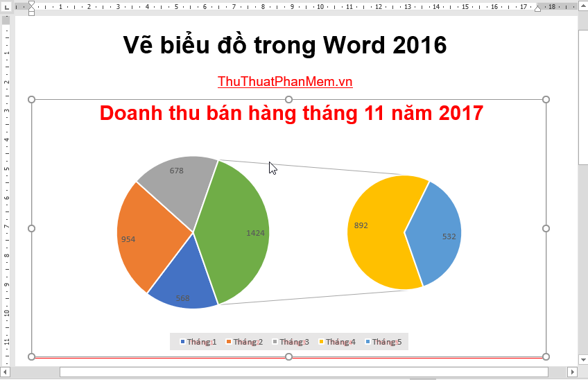 How to create a chart in Word 2016 Picture 7