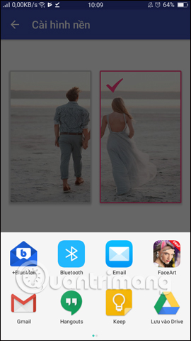 How to create a double wallpaper on Android with Couple Wallpaper Picture 10