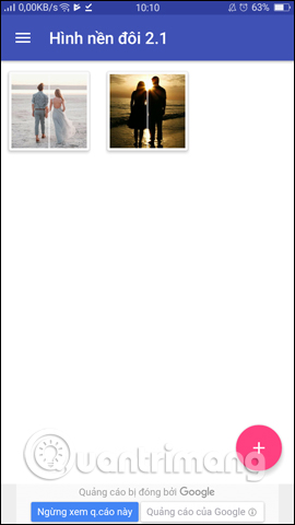 How to create a double wallpaper on Android with Couple Wallpaper Picture 11