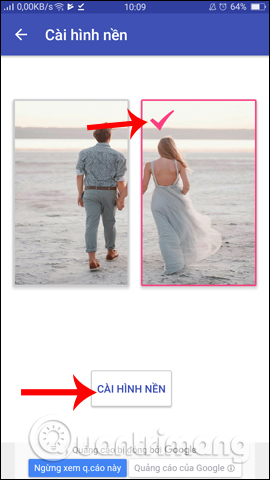 How to create a double wallpaper on Android with Couple Wallpaper Picture 8