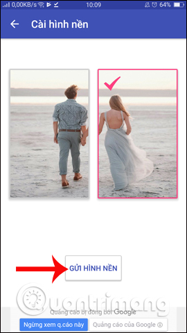 How to create a double wallpaper on Android with Couple Wallpaper Picture 9