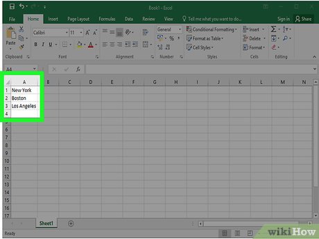 How to Create a Drop Down List in Excel Picture 2