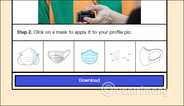 How to create a Facebook avatar wearing a Covid-19 season mask Picture 2