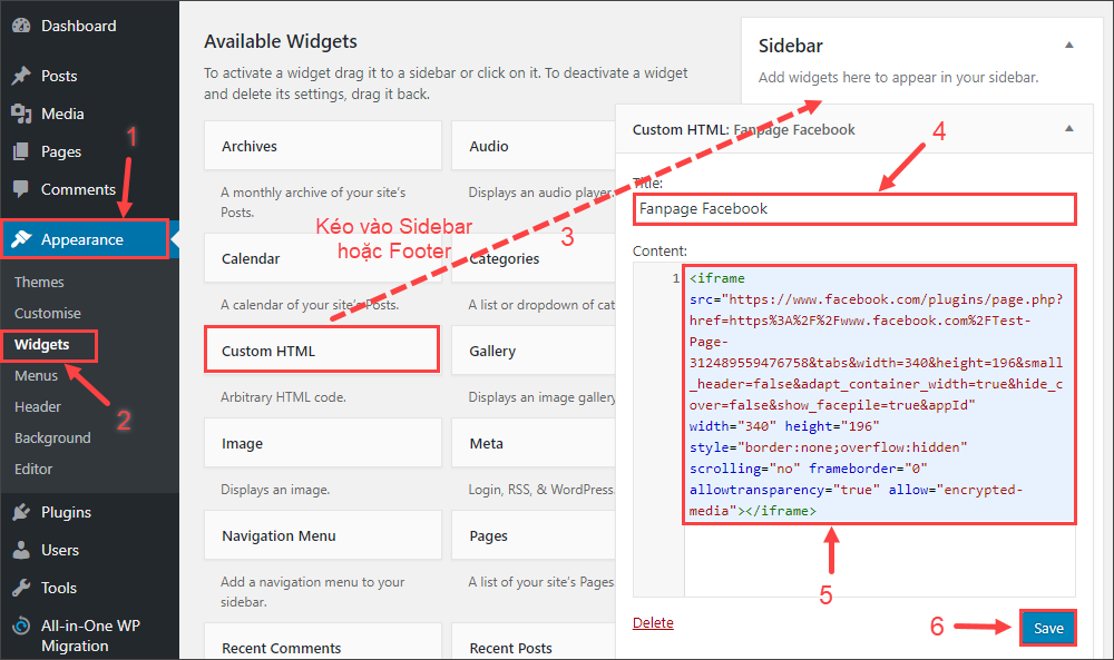 How to create a Facebook Fanpage and insert it into the website Picture 13