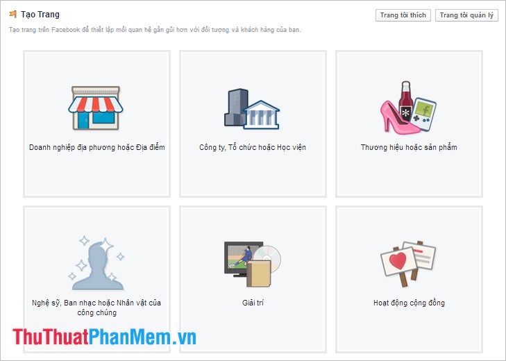 How to create a Fanpage on Facebook Picture 2