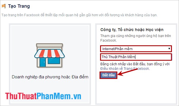 How to create a Fanpage on Facebook Picture 3