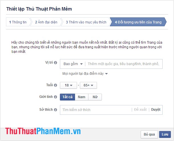 How to create a Fanpage on Facebook Picture 7