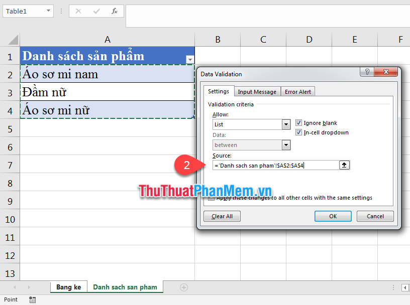How to create a filter in an Excel cell Picture 8