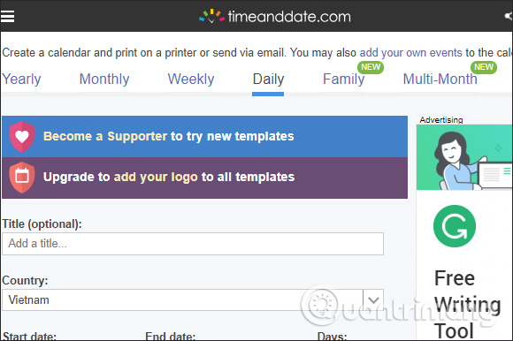 How to create a free online calendar 2019 Picture 1