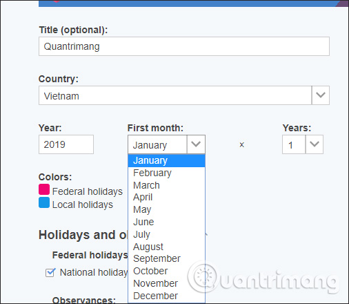 How to create a free online calendar 2019 Picture 3
