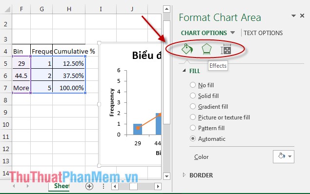 How to create a frequency chart in Excel Picture 6