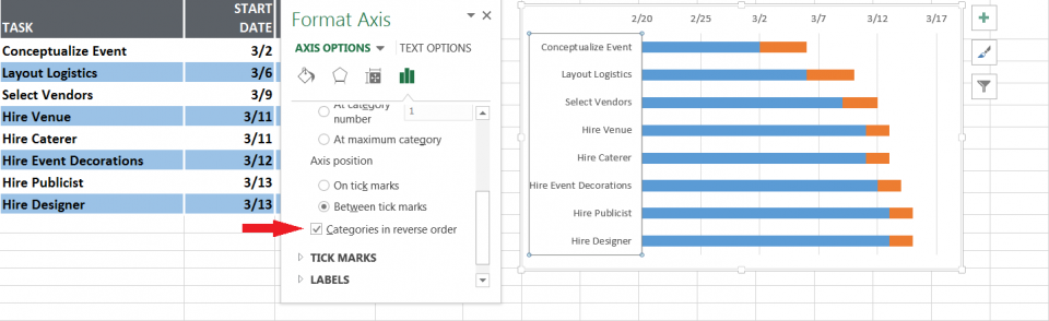 How to create a Gantt chart for project management in Excel Picture 11