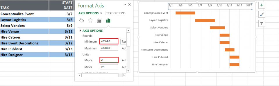 How to create a Gantt chart for project management in Excel Picture 13