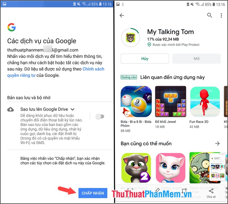 How to create a Google Play Google Play account on Android phones Picture 7