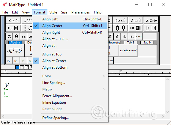 How to create a grid chart on MathType Picture 4