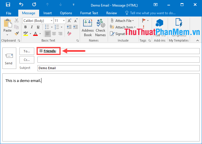How to create a Group Email in Outlook Picture 9