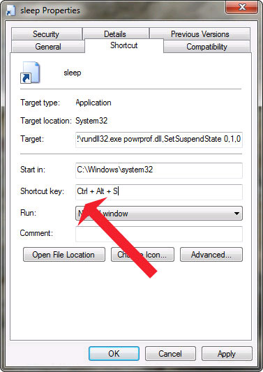 How To Create A Hot Key For Windows To Sleep And Shutdown