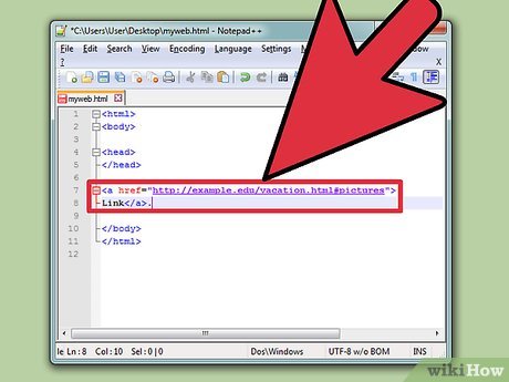 How to Create a Link With Simple HTML Programming Picture 9