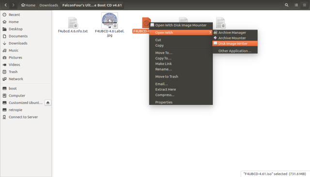 how to use falcon four boot cd