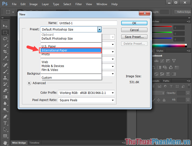 How To Create A New File In A3 Or Paper Sizes In Photoshop