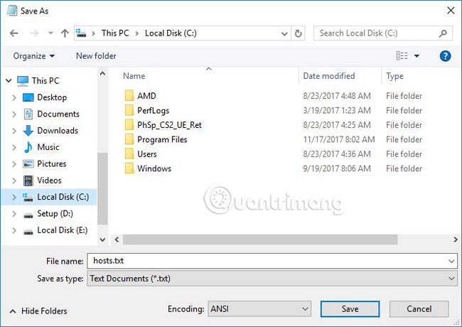 How to create a new host file on Windows Picture 3