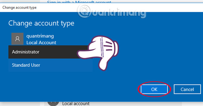 How to create a new User on Windows 10 using Computer Management and Control Panel Picture 13