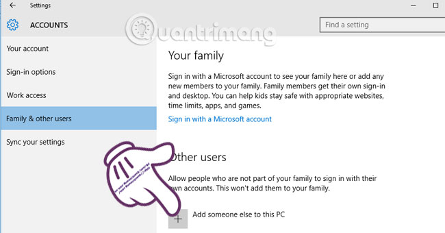 How to create a new User on Windows 10 using Computer Management and Control Panel Picture 6