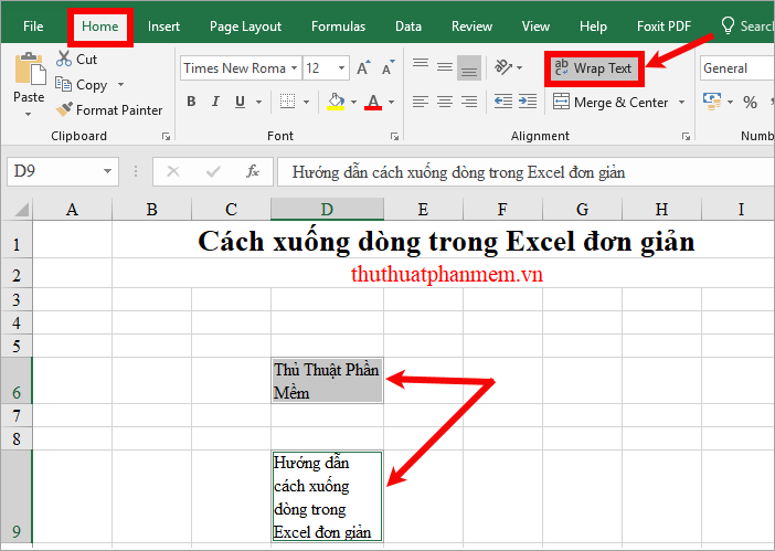 How to create a newline in Excel 2020 Picture 6