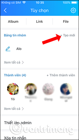 How to create a note on the Zalo group Picture 10