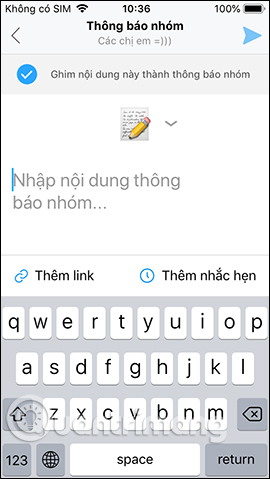 How to create a note on the Zalo group Picture 12