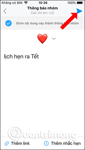 How to create a note on the Zalo group Picture 16