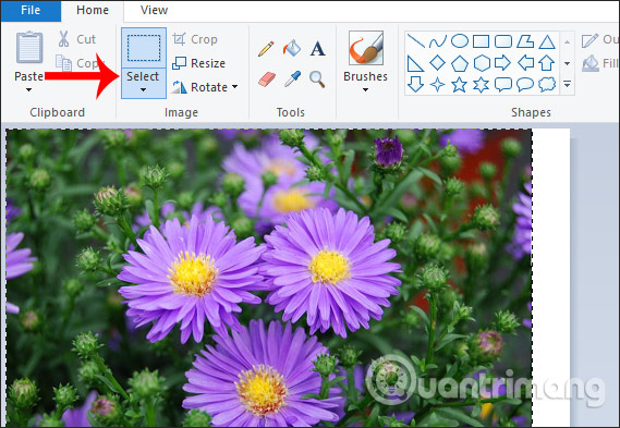 How to create a photo frame on Paint Picture 3