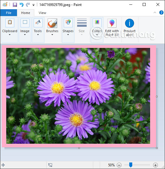 How to create a photo frame on Paint Picture 6