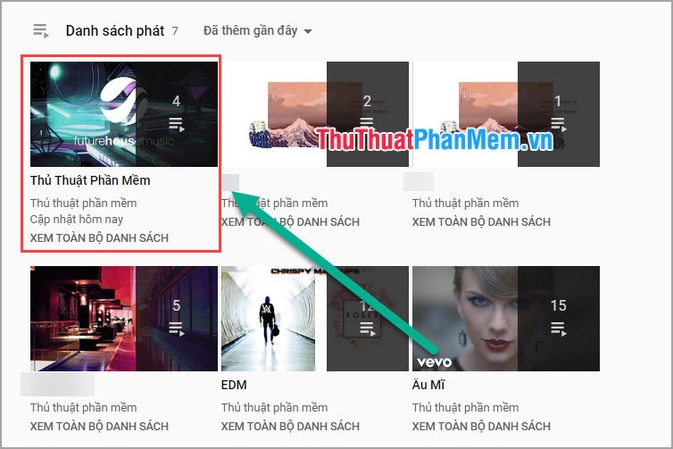 How to create a Playlist playlist on YouTube Picture 7