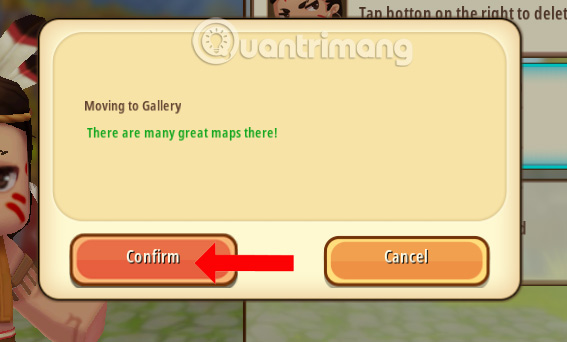 How to create a playroom with friends in Mini World Block Art Picture 5