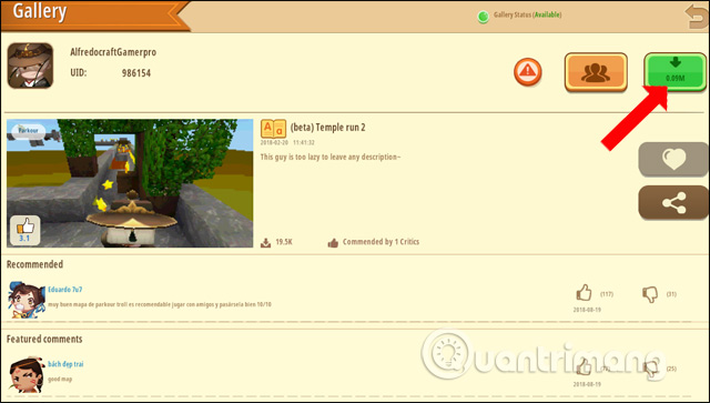 How to create a playroom with friends in Mini World Block Art Picture 7