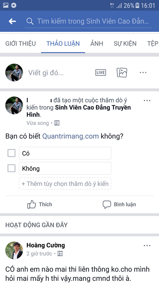 How to create a poll in the Facebook group on your phone Picture 8
