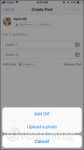 How to create a poll on Facebook Picture 10