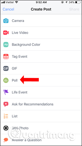 How to create a poll on Facebook Picture 8