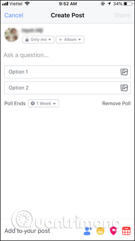 How to create a poll on Facebook Picture 9