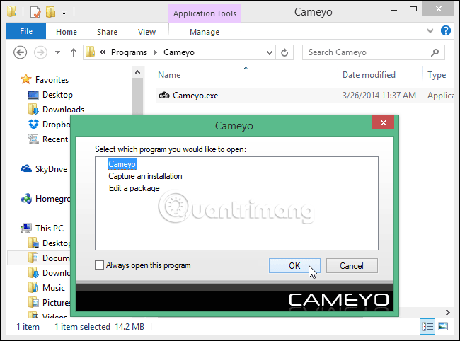 How to create a portable version for Windows software with Cameyo Picture 11