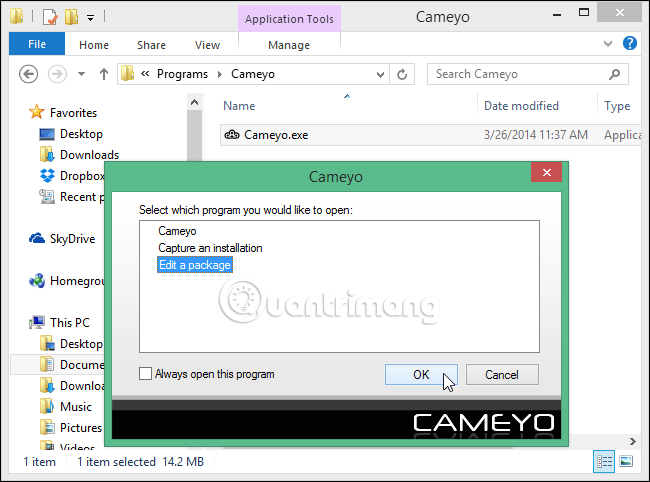 How to create a portable version for Windows software with Cameyo Picture 16