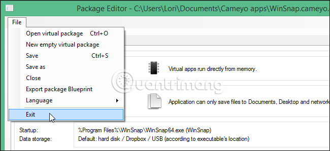 How to create a portable version for Windows software with Cameyo Picture 23