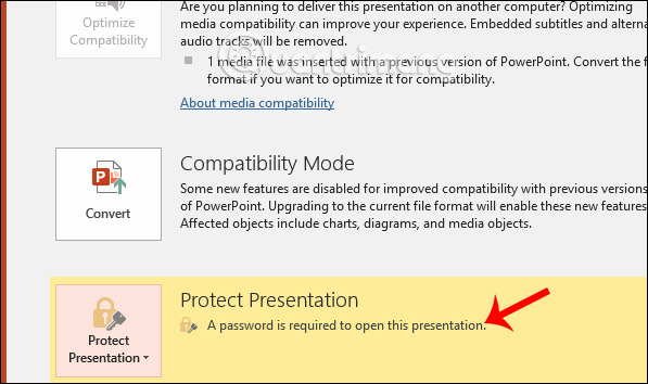How to create a PowerPoint file password Picture 3